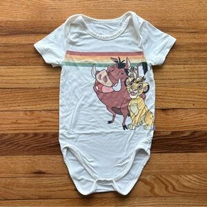 Little Sleepies Lion King Short Sleeve Bodysuit Size 18-24 Month